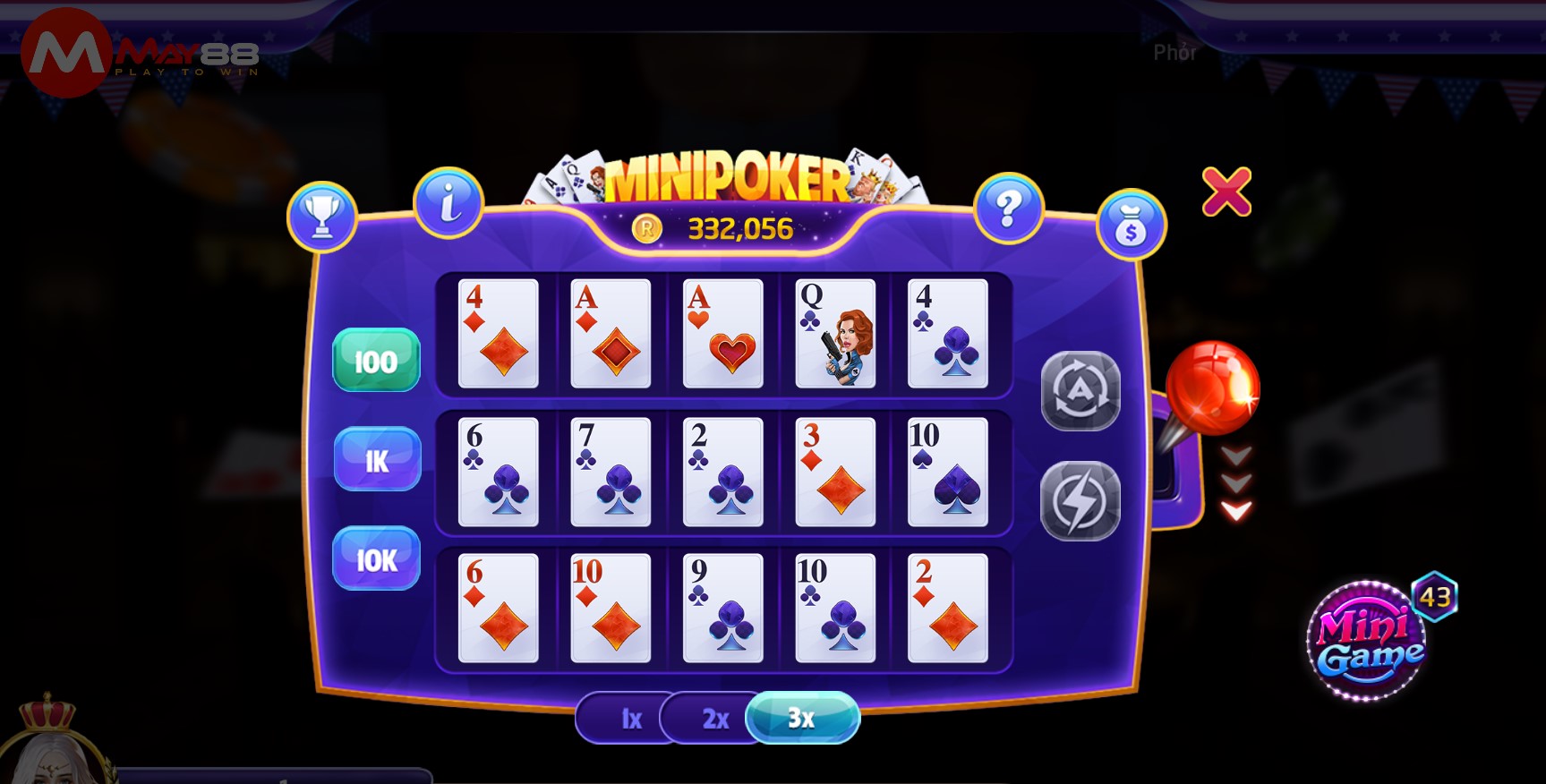 Bí quyết chơi nổ hũ Mini Poker dễ thắng