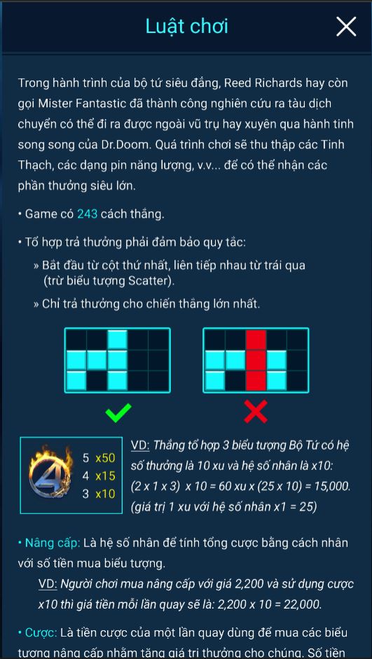 Luật chơi khá đơn giản và dễ hiểu