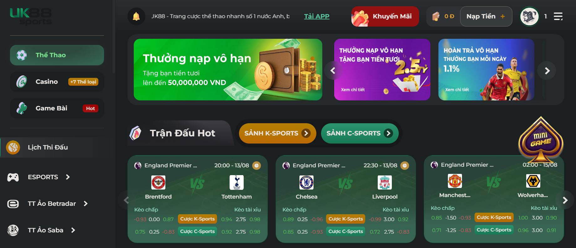 nha cai uk88 là một trong những địa chỉ uy tín